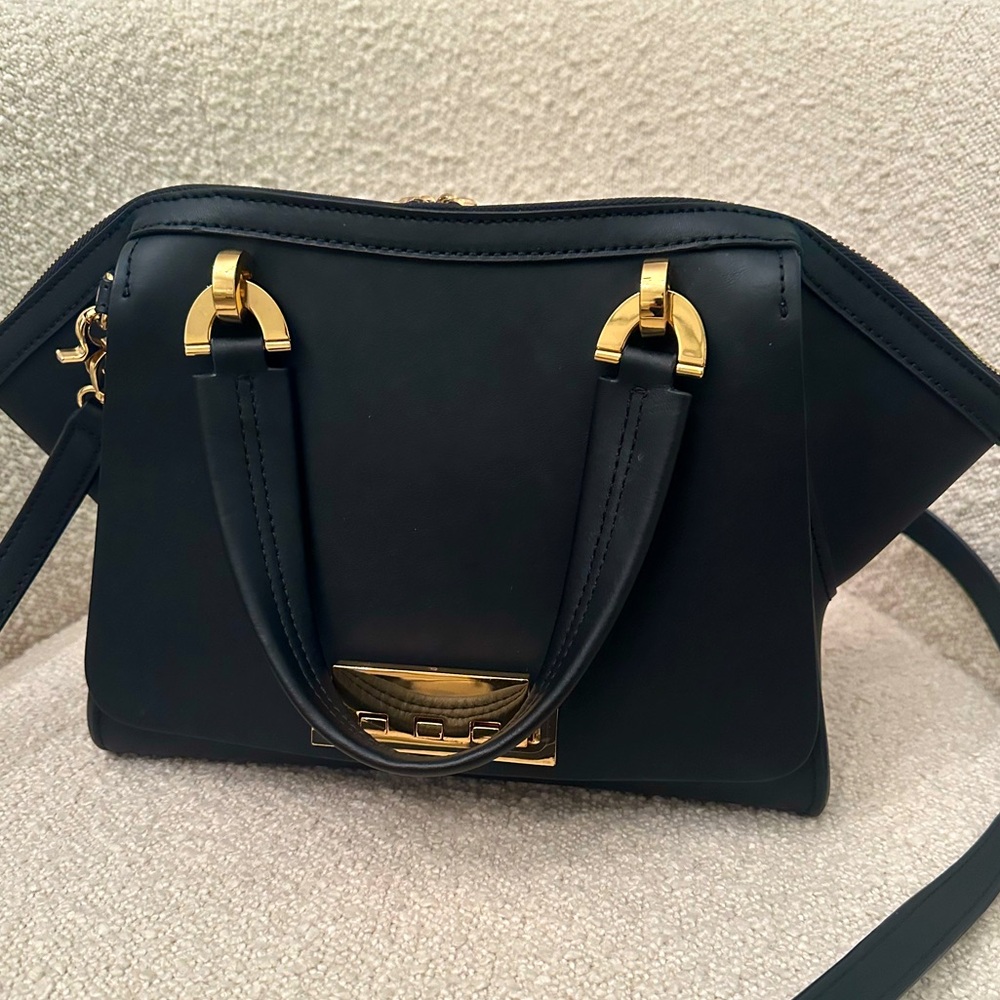 Zac Posen Eartha black leather bag
